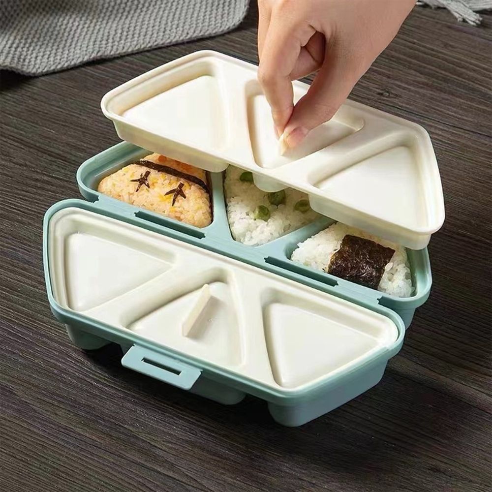 6 In 1 Onigiri Mold, Triangle Rice Ball Maker, Triangle Sushi Mold, Multifunctional Rice Ball Mold For Making And Storing Sushi