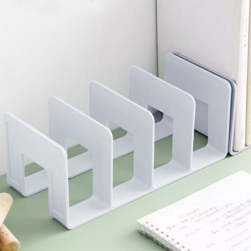 File Organizer For Desk, Desktop Document/Mail Organizer, Book Holder, Files Folder Holder Rack For Envelopes Mail Letter Paper Notebook Electronics