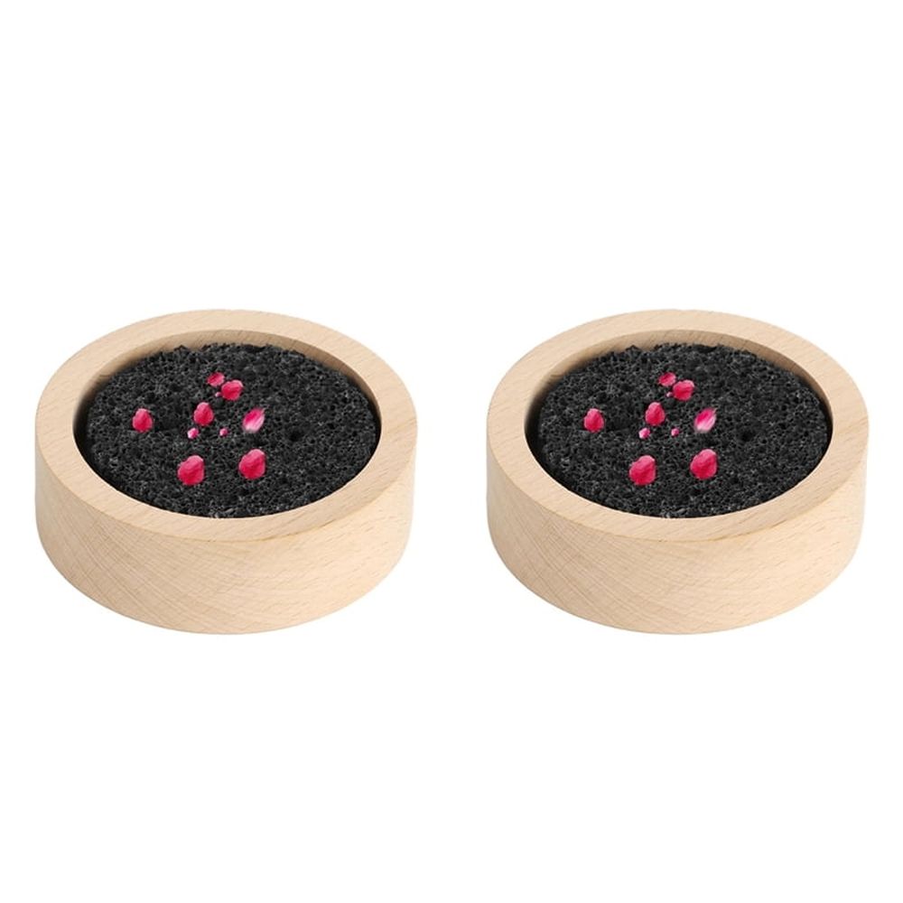 2X Wood Lava Rock Essential Oil Diffuser, Black Lava Rock Stone Diffuser, Stone Diffuser for Home, Offices, Yoga, Sauna