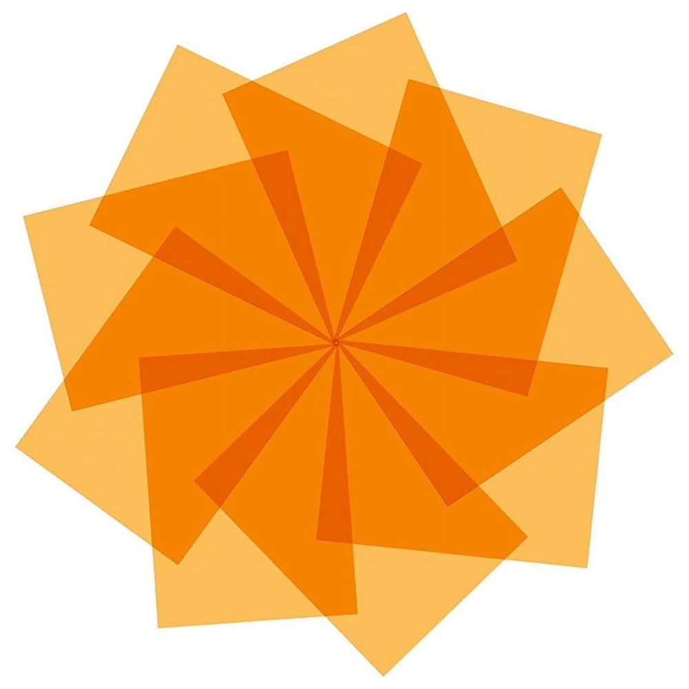 9Pcs Gel Light Filter Color Correction Colored Overlays Film Lighting Gel Filter for Film,Video,Photo,Stage (Orange)