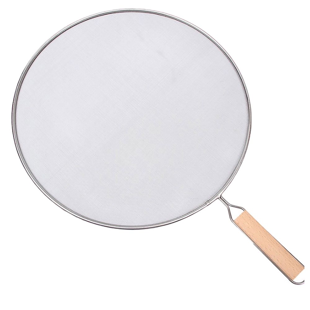 Stainless Steel Grease Splatter Screen for Frying Pan – Fine Mesh Splash Guard with Handle, Oil Splatter Shield for Stovetop Cooking, Dishwasher Safe Kitchen Splatter Guard