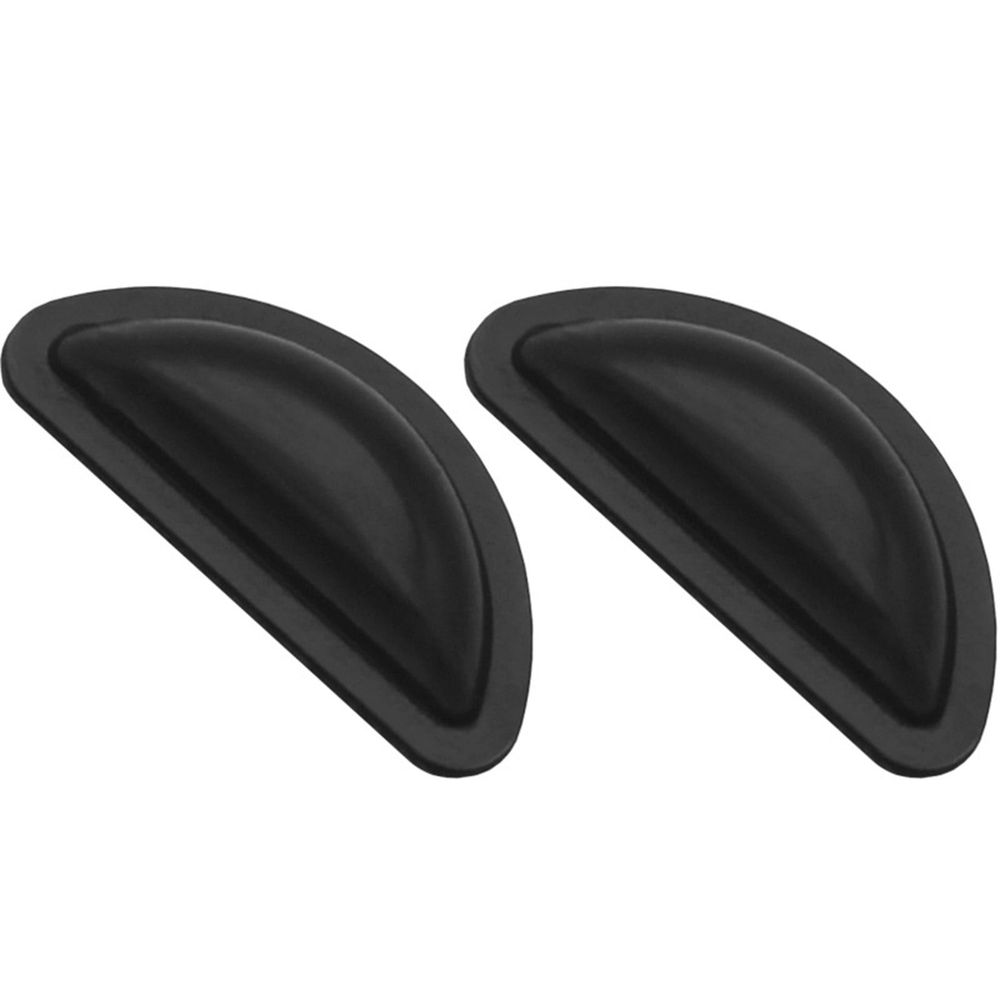 Silicone Glasses Nose Pads,Self-Adhesive Anti- Nose Grips with Air Bag Design,Soft 3mm Elevated Cushions for Sunglasses Reading Glasses,Black 0.6x0.4in 2 Pcs