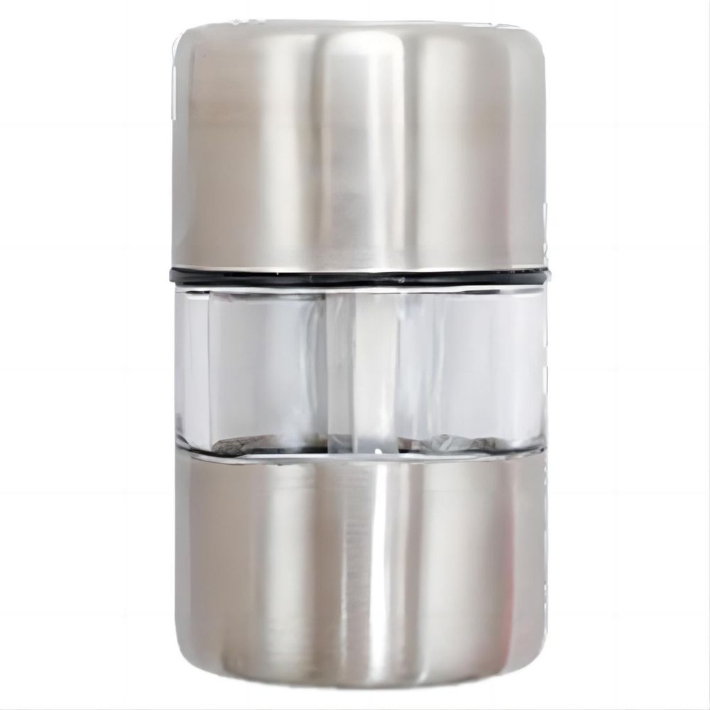 Compact Seasoning Grinder,Stainless Steel Small Spice Mill,Portable Glass Grinder for Kitchen,Travel,Camping,2.05in