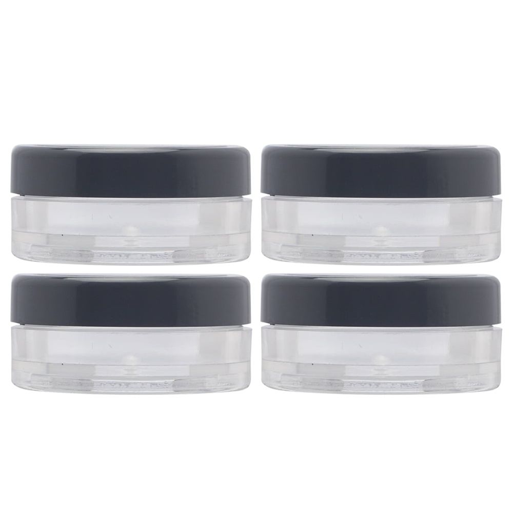 4pcs Small Loose Powder Container Plastic for Travel Friendly Makeup Enthusiasts