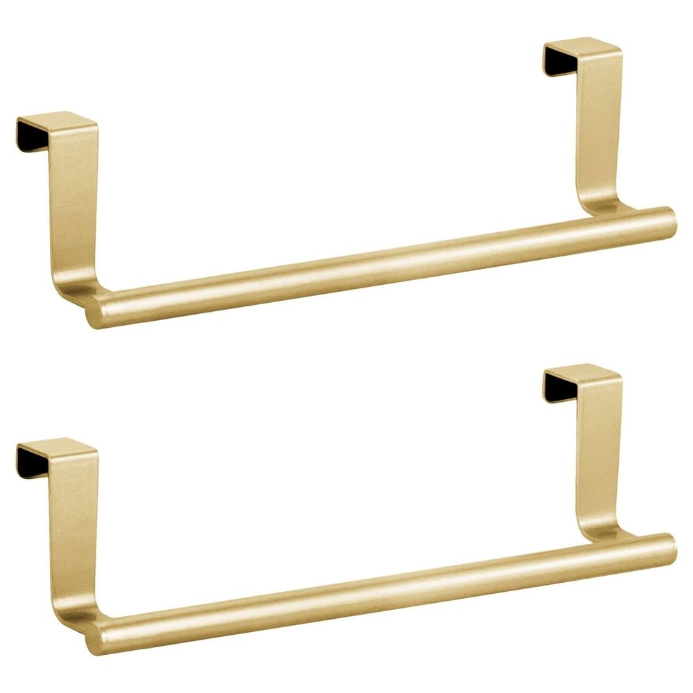 2 Pcs Towel Holders, Stainless Steel Towel Holders, Kitchen Towel Rack, Over Cabinet Door Towel Bar, Suitable for Universal Installation in Kitchens and Bathroom 9
