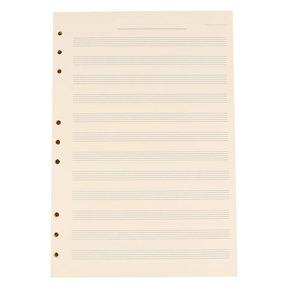 White Music Manuscript Paper with Smooth, Ink-Resistant Sheets Ideal for Easy Music Writing and Composition