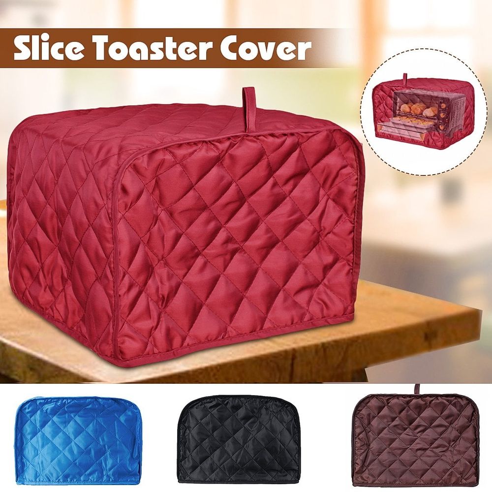 Toaster Cover, Quilted Toaster Cover Fits for Most Standard 2 slice Toasters, Universal Size Microwave Oven Dustproof Cover Women Gift
