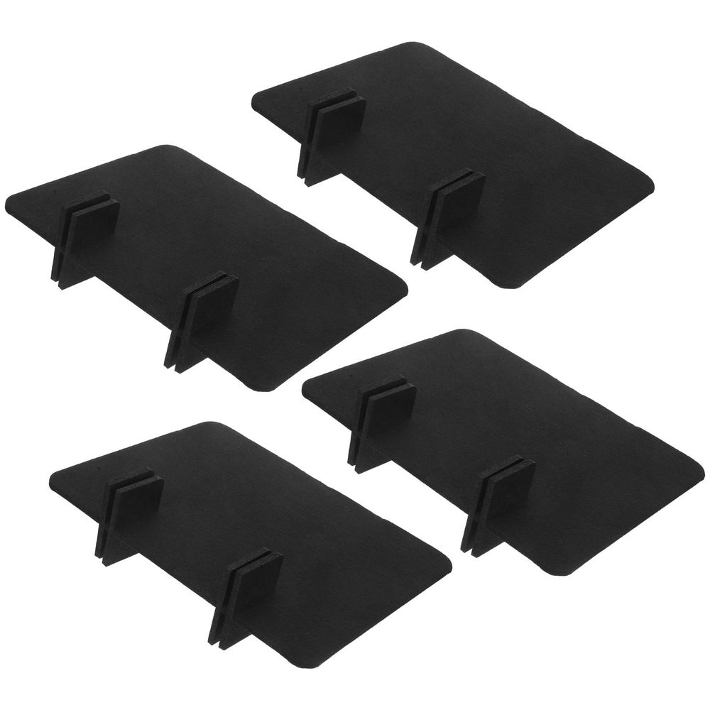 4Pcs Desk Partition Panel with Felt Material Noise Absorbing Home Workspace Divider