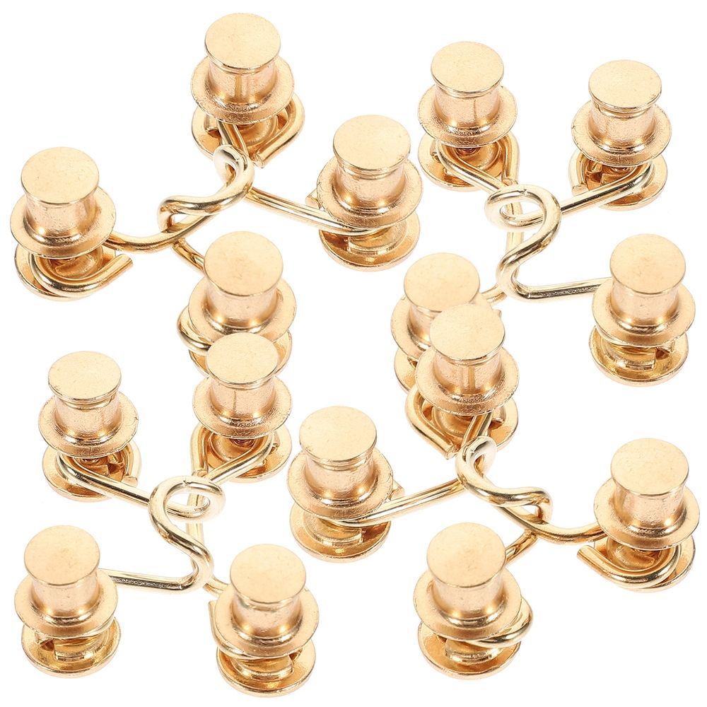 4Sets Adjustable Waist Button for Jeans Golden Simple Nail Free Strong Design