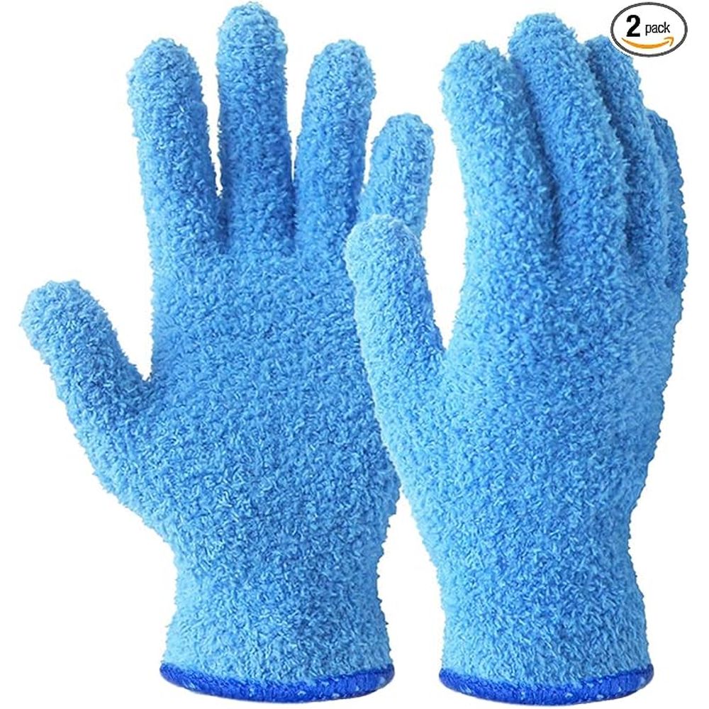 Microfiber Plant Dusting Gloves Reusable Leaf Cleaning Glove for Houseplants,Blinds,Furniture and Small Objects