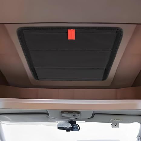 16×16 Inch RV Skylight Cover, Black Fabric Sunshade Insulator for Camper Roof Vent