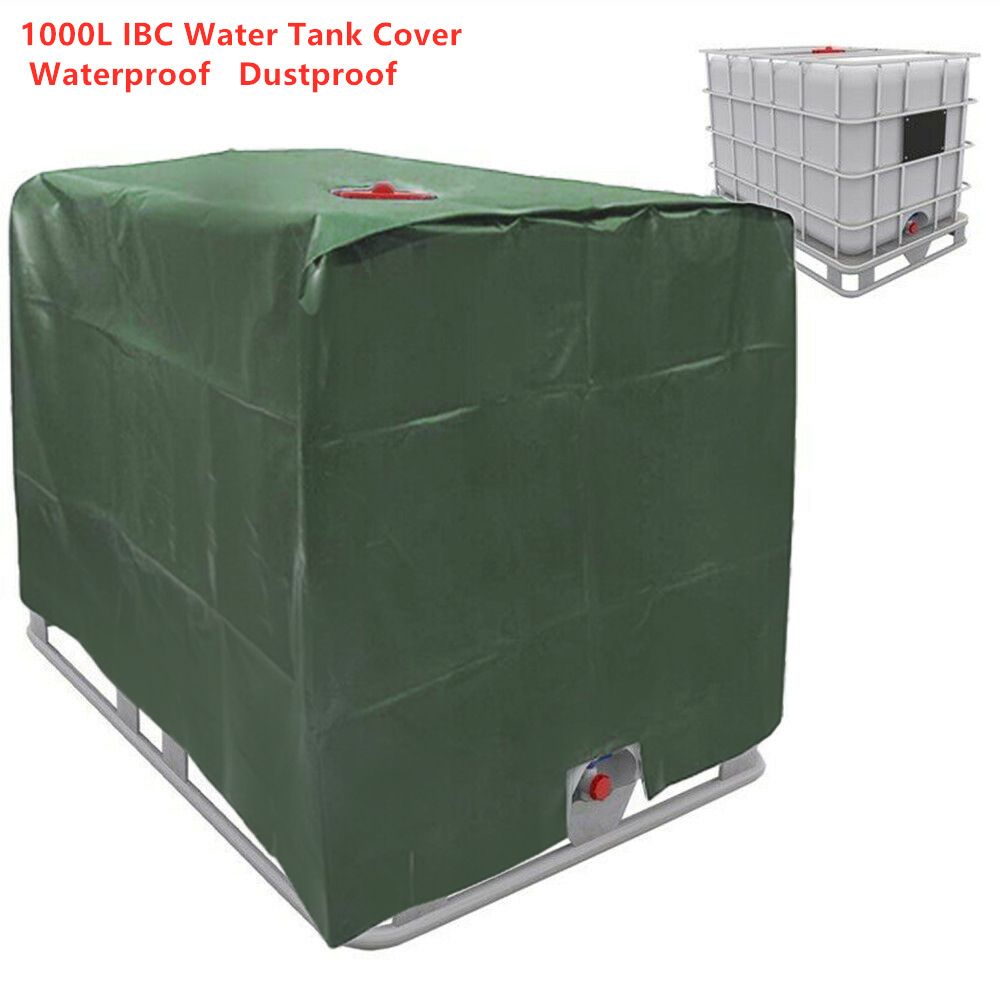 Water Tank Protective Cover Tarpaulin Protective Cover Protective Hood for Tank Container Water Tank(Green)
