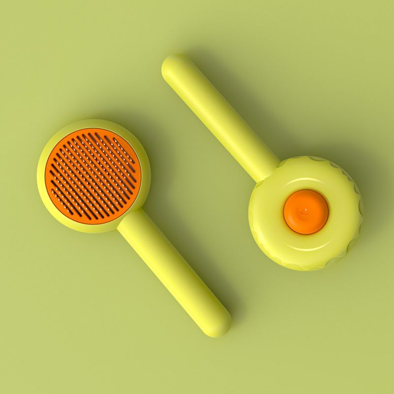 Pet Grooming Brush for Cats and Dogs, Self-Cleaning Brush for Removes Loose Undercoat, Mats,and Tangled Hair, Shedding