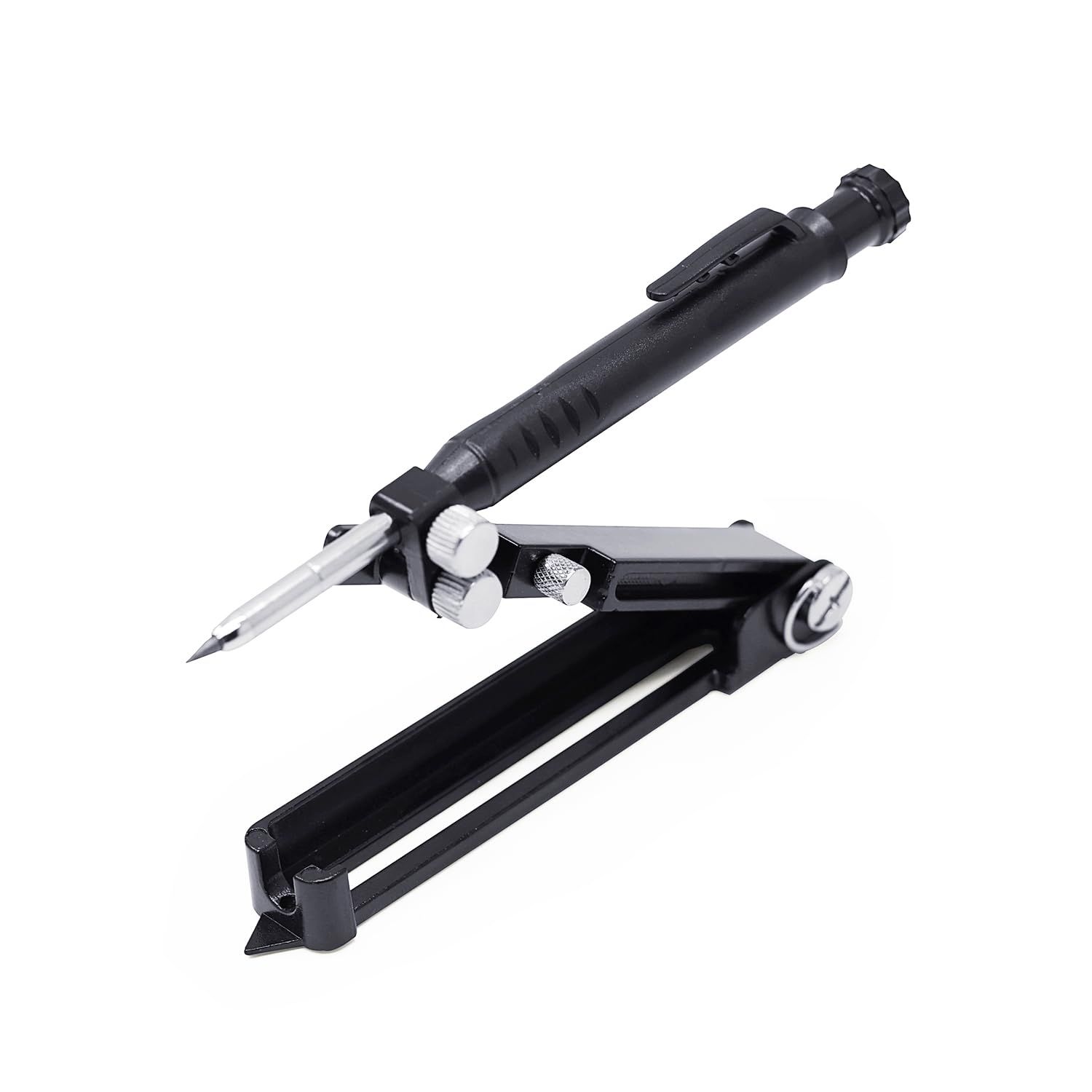 Woodworking Graffiti Tools - Graffiti Measuring Aluminum Pencils, DIY Markers with Deep Holes, Adjustable Gauges