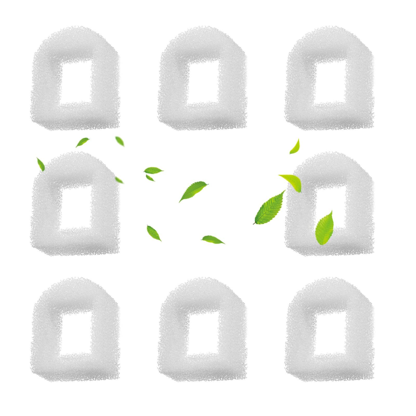 8pc Cat Water Fountain Foam Filters, Compatible with Multiple Pet Fountain Dispenser Sponge Filters