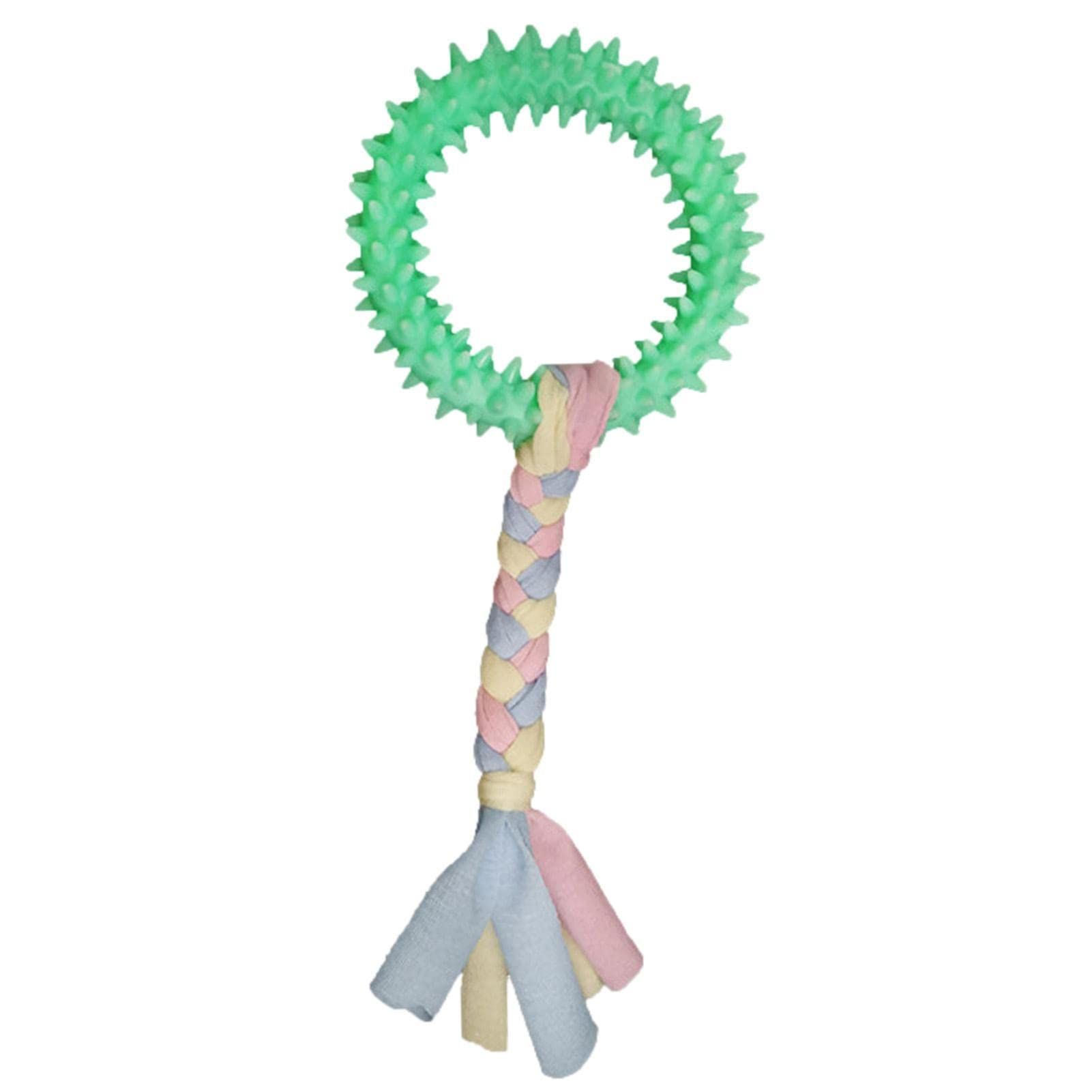 Chewable Dog Toys | Round Shape Chewable Pets Chew Toys with Good Elasticity and Interactivity for Cleaning, Teeth Grinding