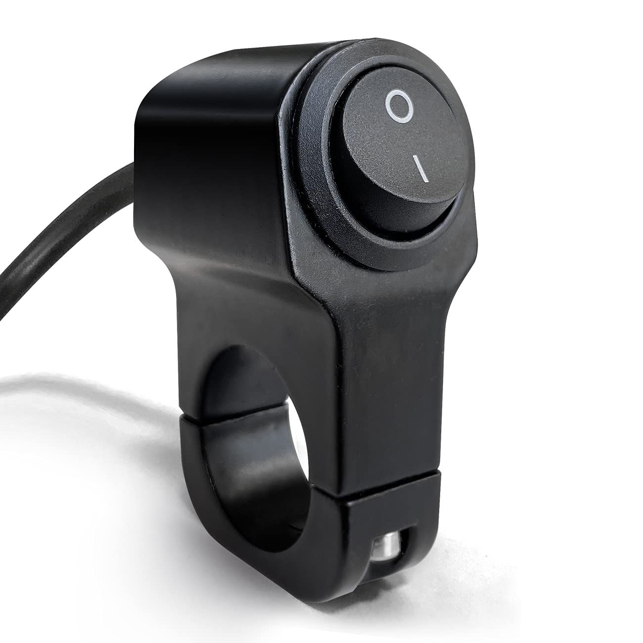 Motorcycle Handlebar Switch Waterproof Handlebar Light Switch Aluminum Alloy Toggle Switch for Motorcycle Bike Scooters