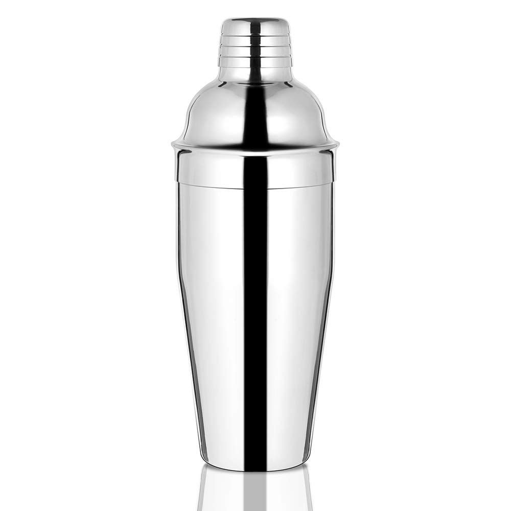 Bar Cocktail Shaker, 19.4oz Martini Shaker Drink Mixer with Built-In Strainer for Bartending – Stainless Steel Bartender