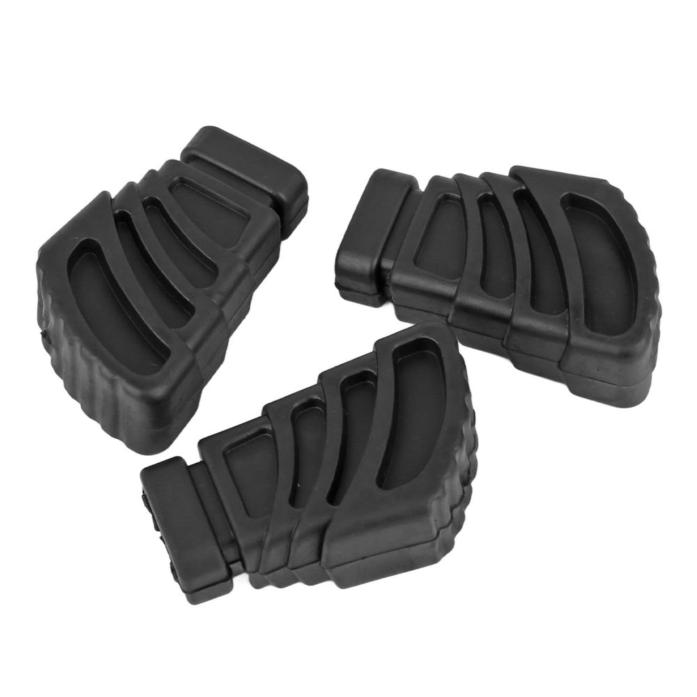 3Pcs Drum Rubber Feet Bass Hardware Seats Cymbal Stand Bracket Rack Pads Legs Replacement Percussion Parts Black WC10