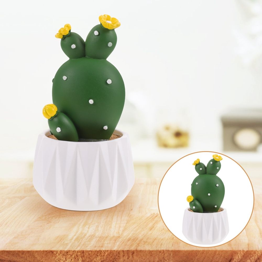 Resin Cactus Decor Multi-Color Lifelike Artificial Plant for Home