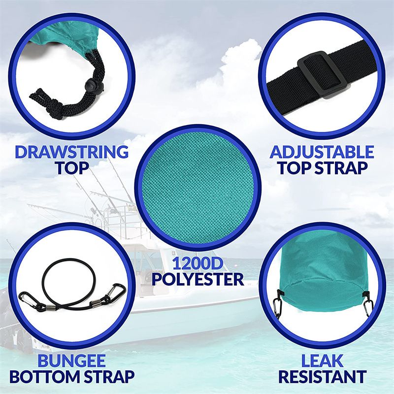 Reusable Boat Mesh Trash Bag, Portable Outdoor Boat Trash Can, Pontoon Boat Accessories, Sundries Storage Bag for Fishing, Kayak