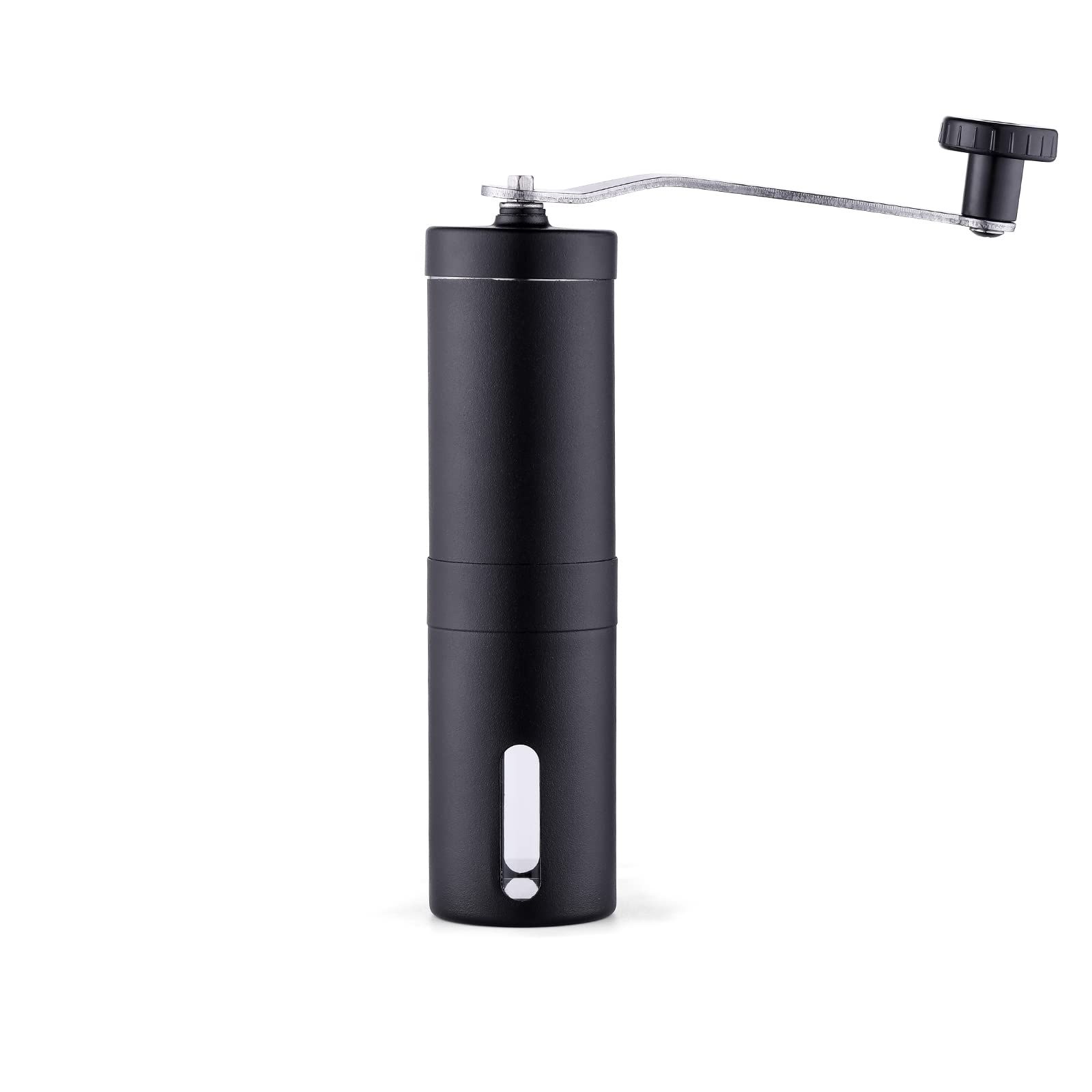 Manual Coffee Grinder, Manual Coffee Maker, Hand Coffee Grinder, Portable Coffee Grinder with Adjustable Settings，Black