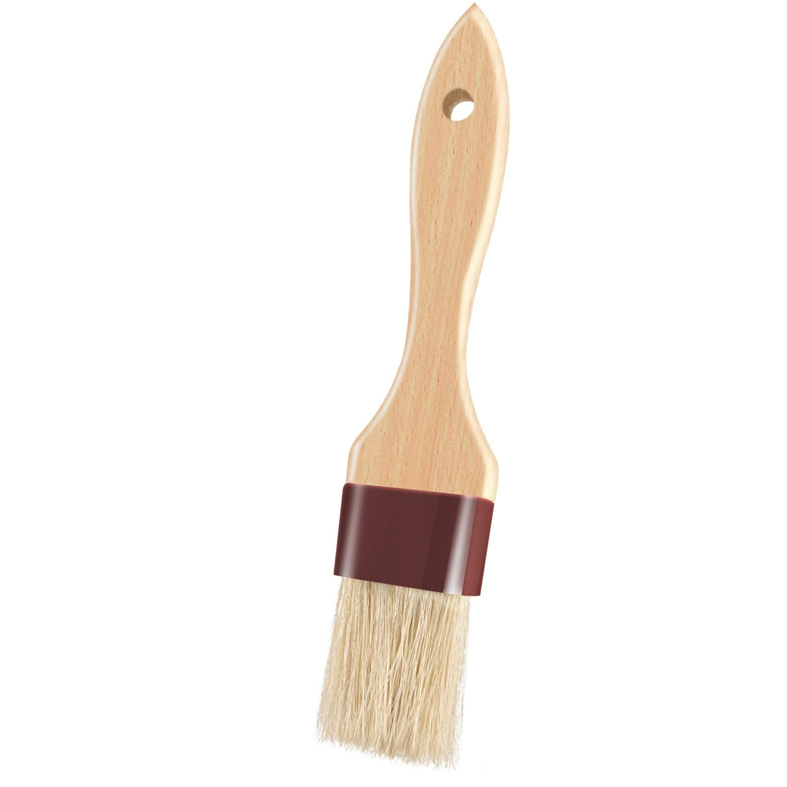 Pastry Brushes for Baking Basting Brush with Boar Bristles and Beech Hardwood Handles Culinary Oil Brush (1.57 inch)