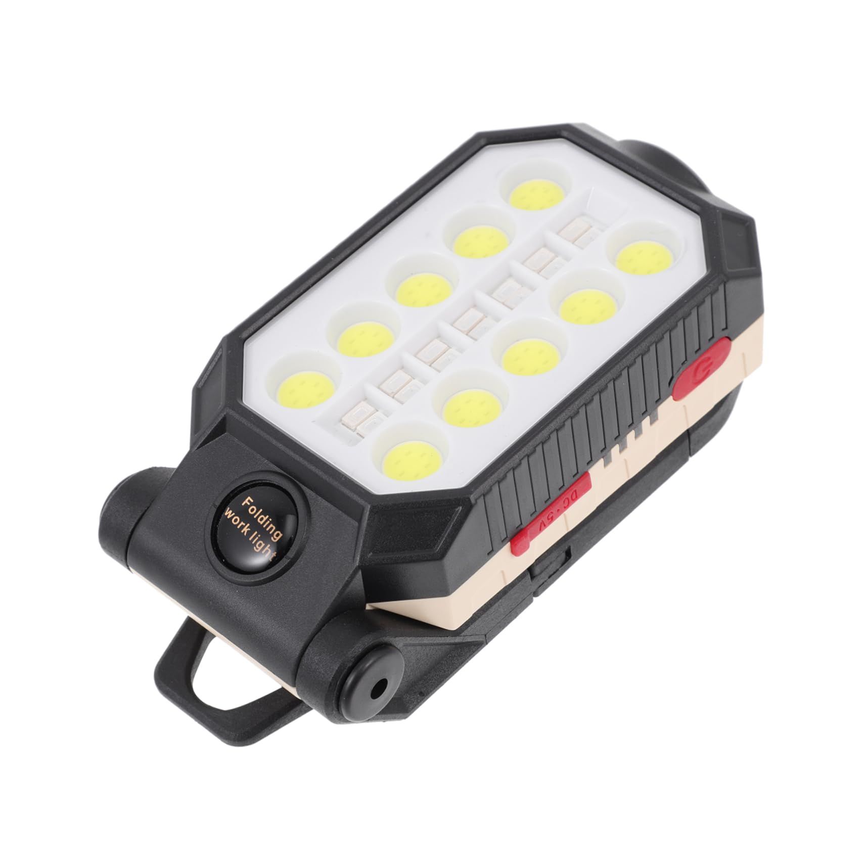 Magnetic Rechargeable Portable Work LED Light with Hanging Hook Battery indicator Strong Magnet LumensModes