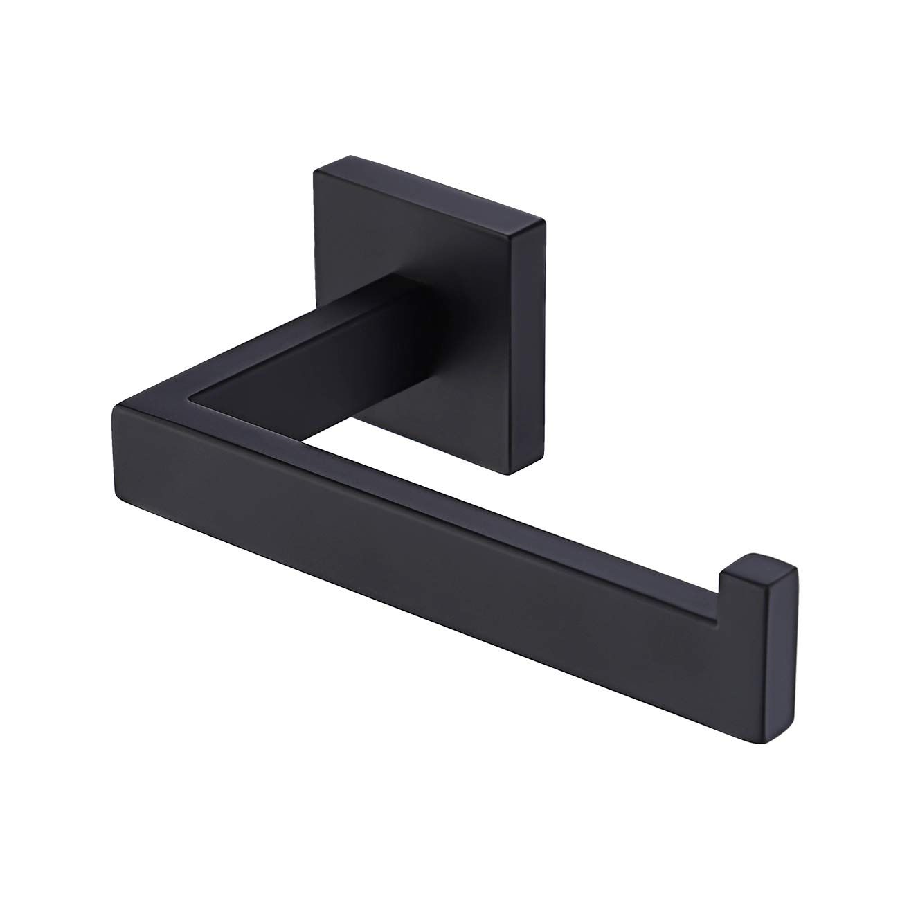 Matte Black Toilet Paper Holder Wall Mount Bathroom Toilet Paper Holder for Mega Rolls SUS304 Stainless Steel Matte Black