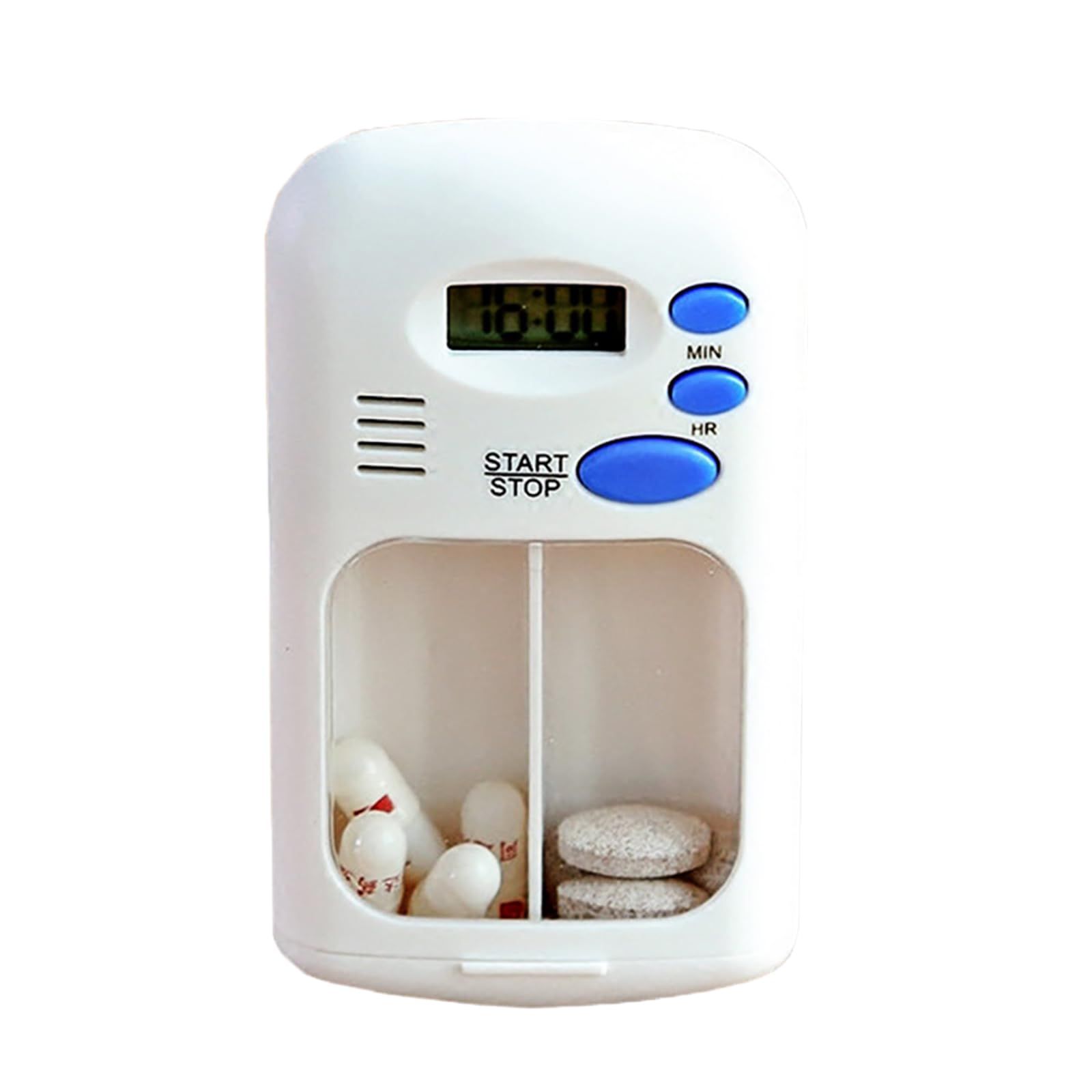 Electronic Timed Pill Dispensers,Digital Pill Organizer,Automatic Daily Pill Box Reminder with Beeping Alarm for Elderly Gift