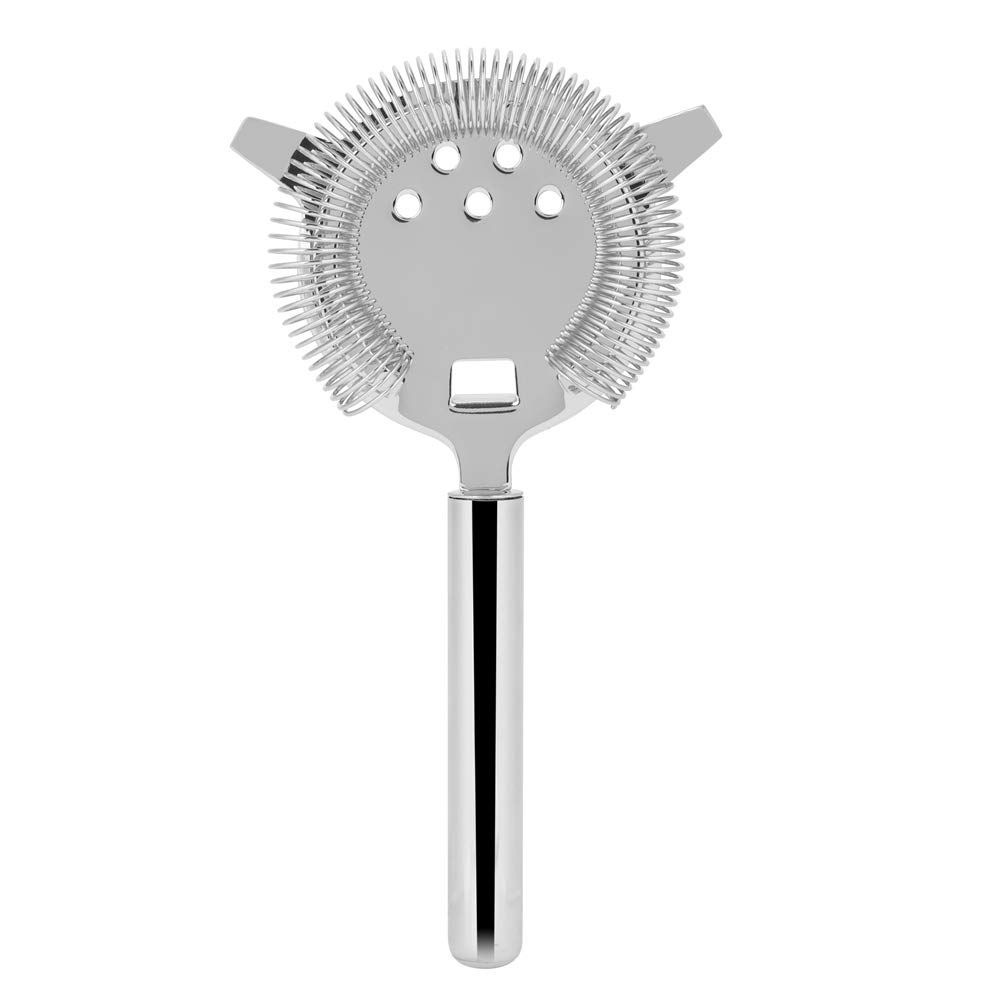 Stainless Steel Cocktail Filter, Mixed Drink Filter, Suitable for Use In Bars, Clubs, Parties (Large size-silver)