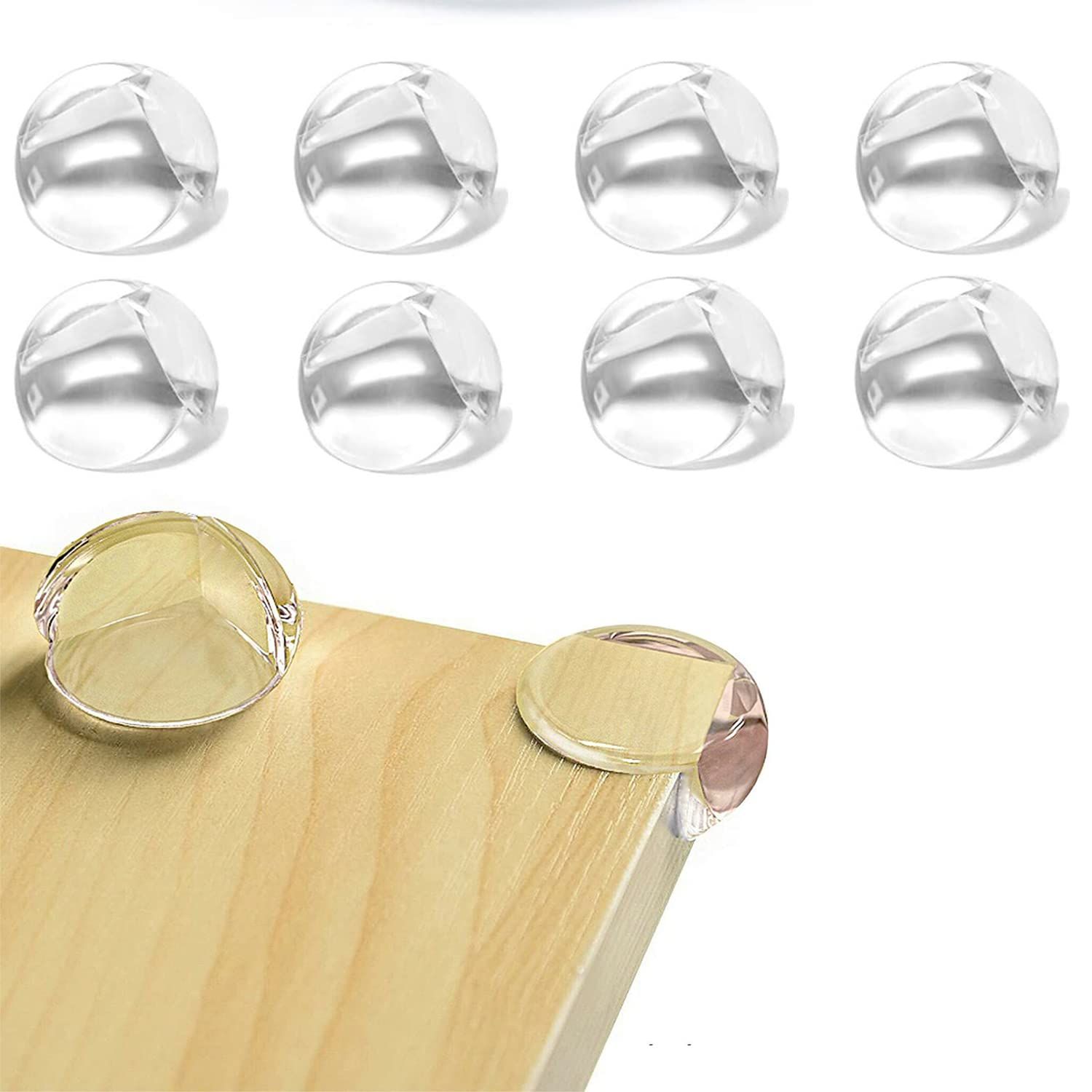 10 PCS Edge Corner Protector,Baby Proofing Guards,Clear Soft Silicone Bumper with Strong Adhesive Child Safety Edge