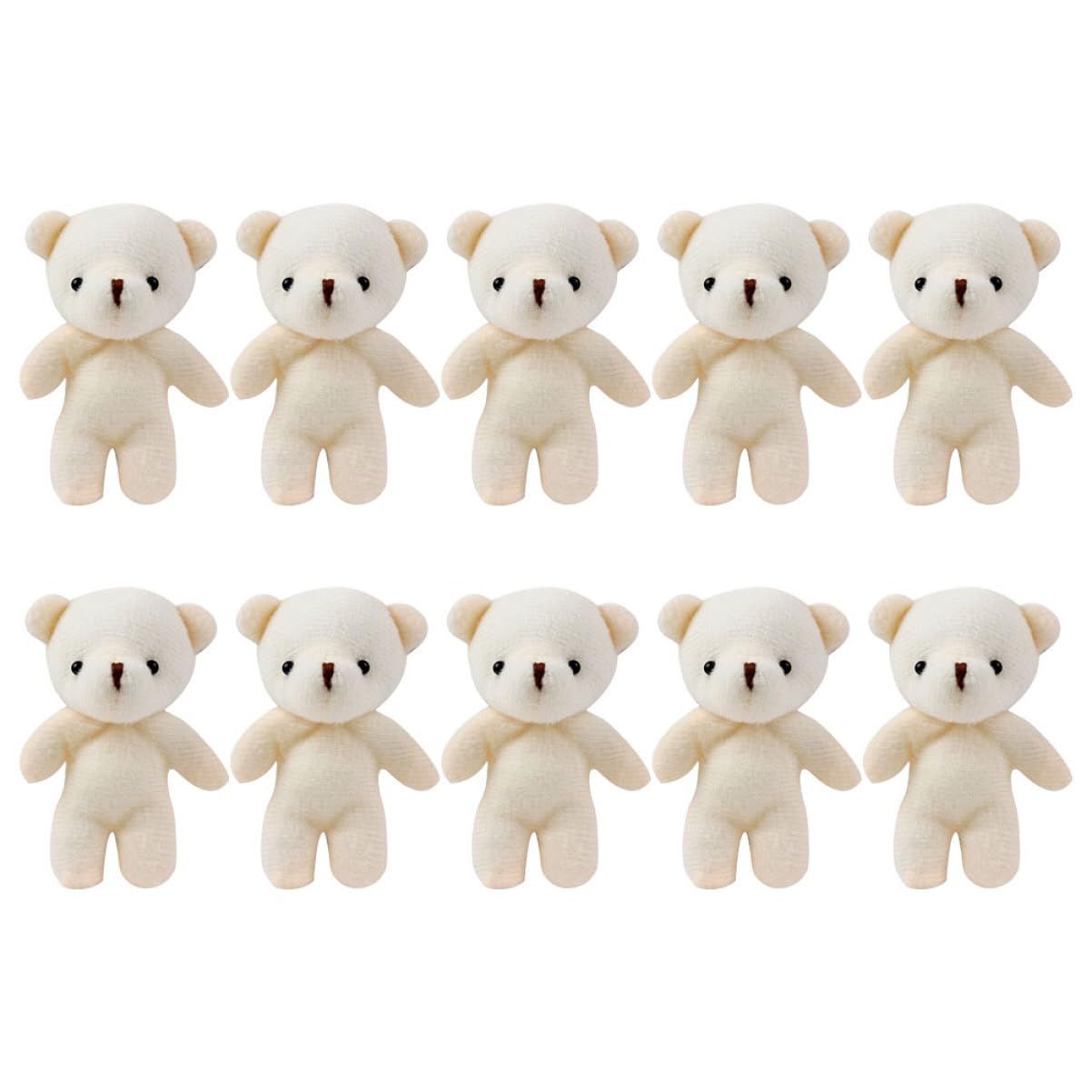 10pcs Mini Bear Doll Cartoon Bear Keychain Mini Bear Decor Tiny Bear Toy Hanging Tiny Bears Lovely Tiny Bears Bear Pendant Toy