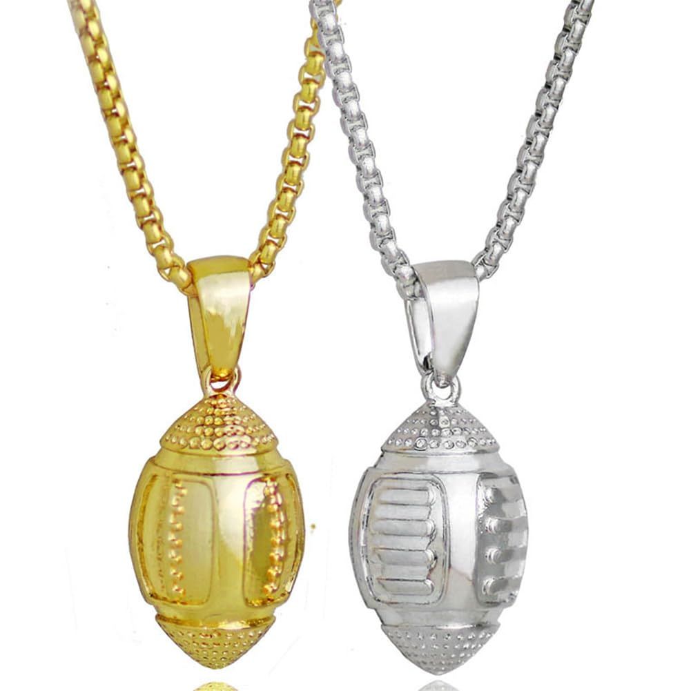 Basketball Football Soccer Pendant Necklace Necklace Sports Hiphop Necklace Basketball Pendant Necklace I Love Basketball 2 pes