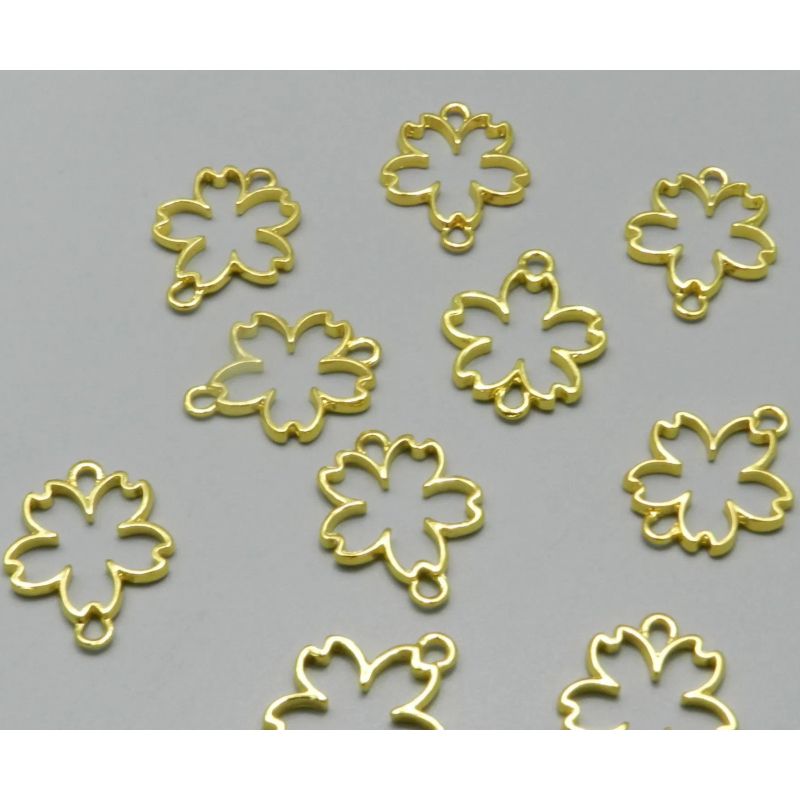 10 Pcs Stainless Steel Links Connectors Clover 4 Leaf Charms for Jewelry Making Bracelet Necklace DIY Findings