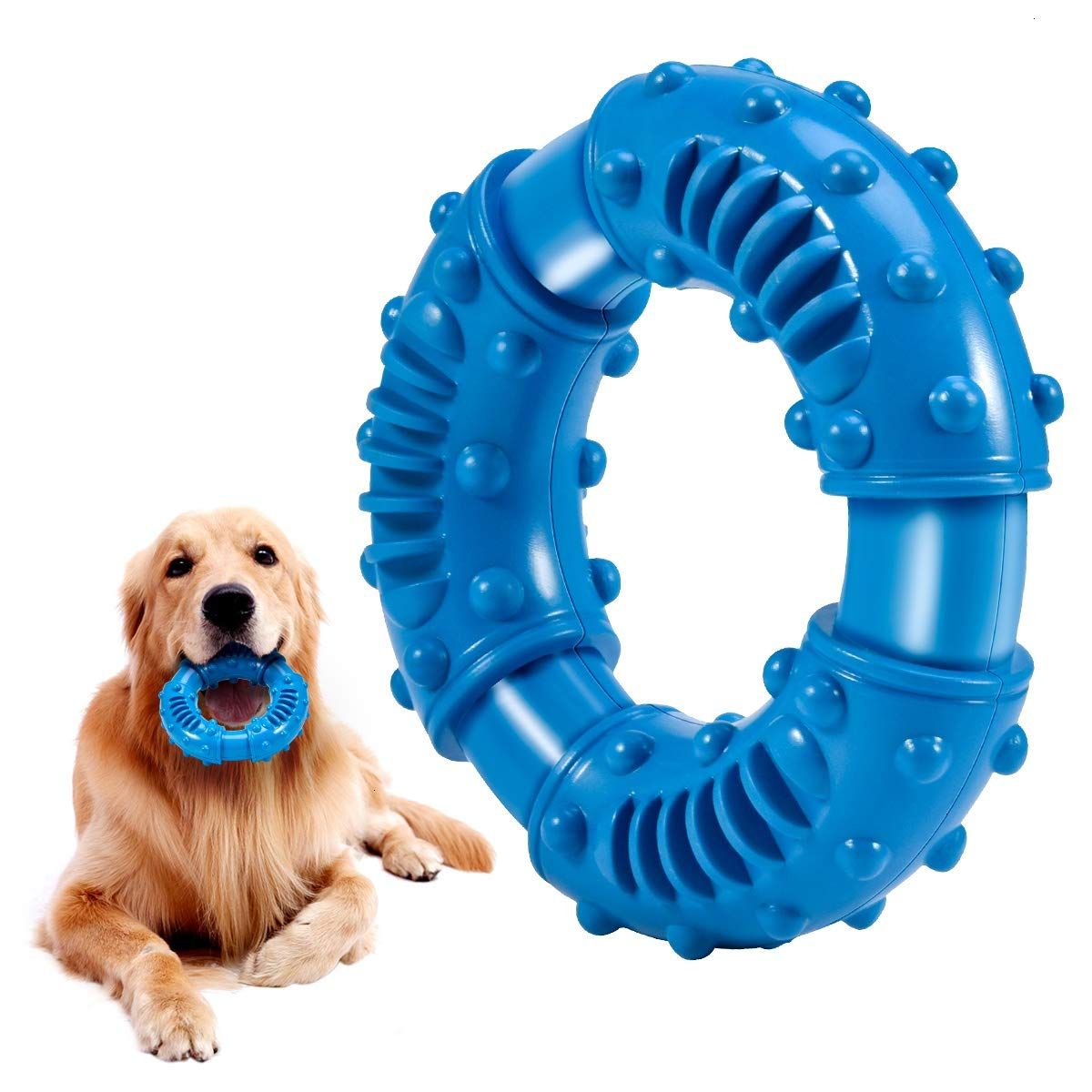 Dog Chew Toys for Aggressive Chewers Large Breed, Non-Toxic Natural Rubber Indestructible Dog Toys, Tough Durable Puppy Chew