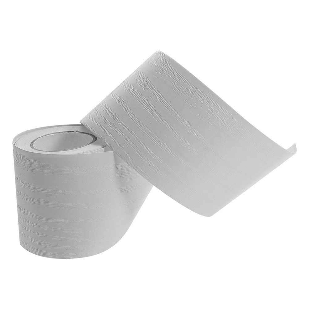 2 Rolls Silver PVC Peel and Stick Wall Trim for TV Background Walls