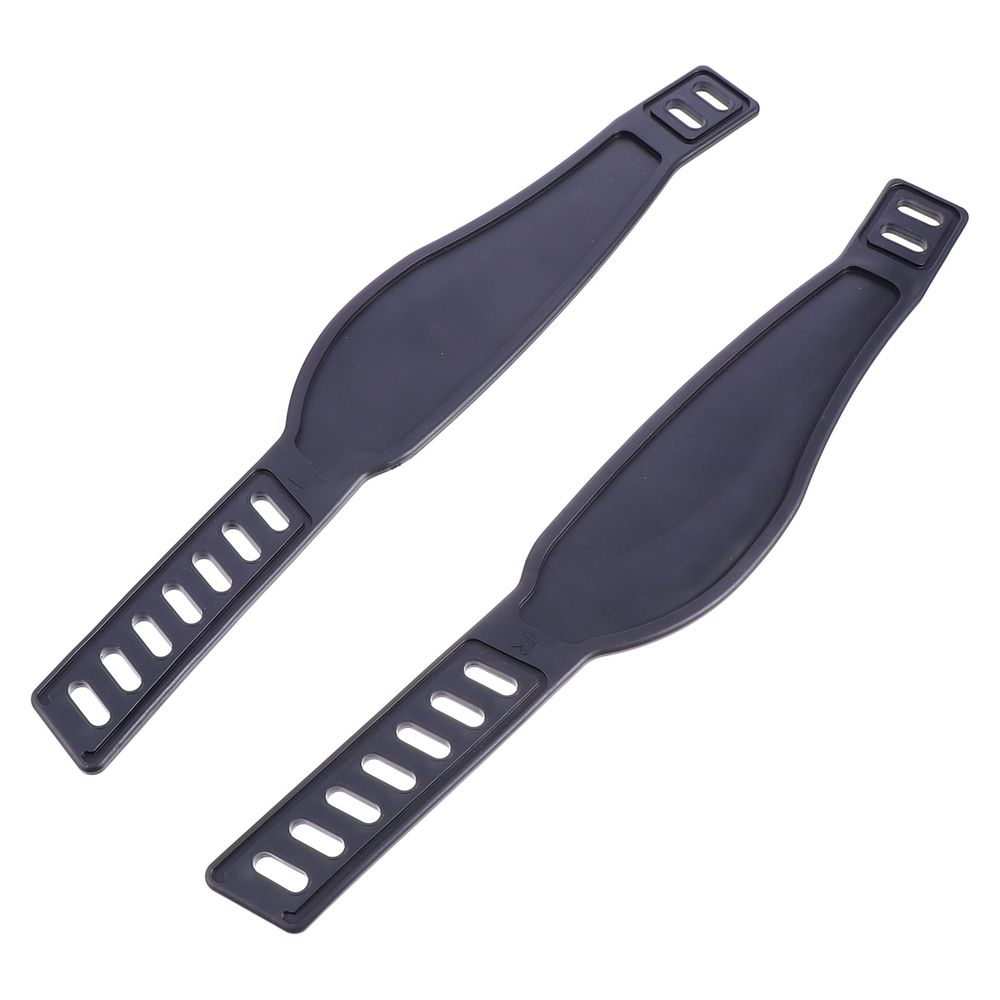 2Pcs Exercise Bike Pedal Straps Black Adjustable Bands for Dynamic Training and Cycling