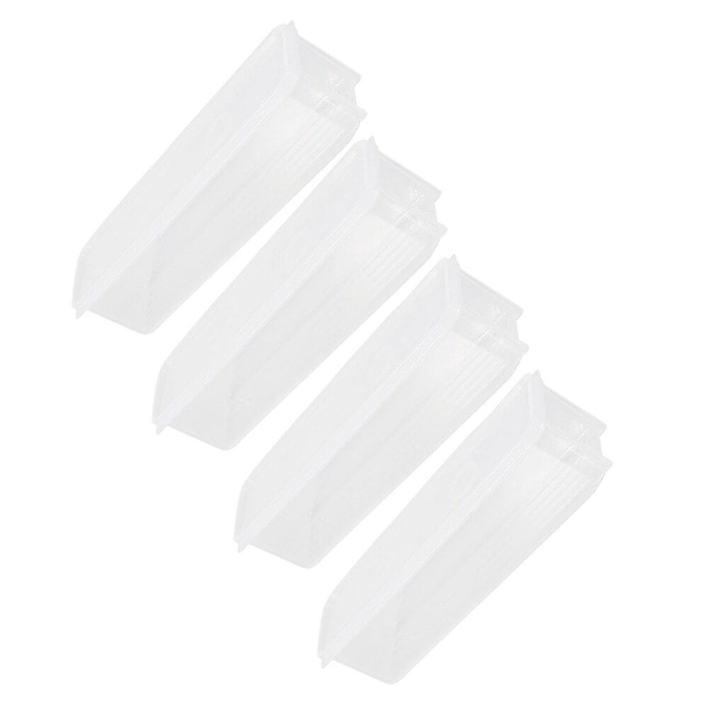 4-Pack Plastic Keeping Storage Boxes, Translucent PP Food Containers for Kitchen and Family Use