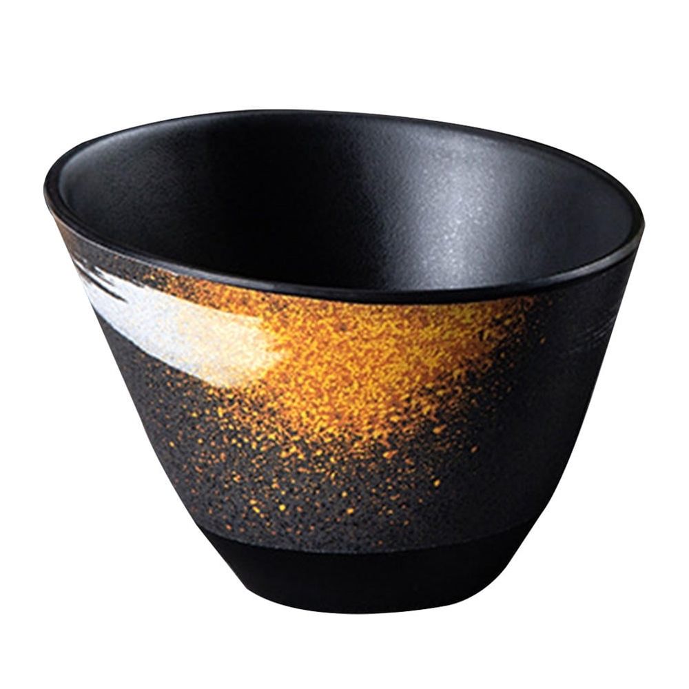 Simple Design Salad Serving Bowls Vegetable Bowl Black Food Storage 1Pcs