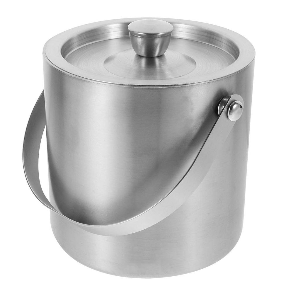 Stainless Steel Bucket Set, 6.1x5.5x5.5in Container for Chilling Drinks