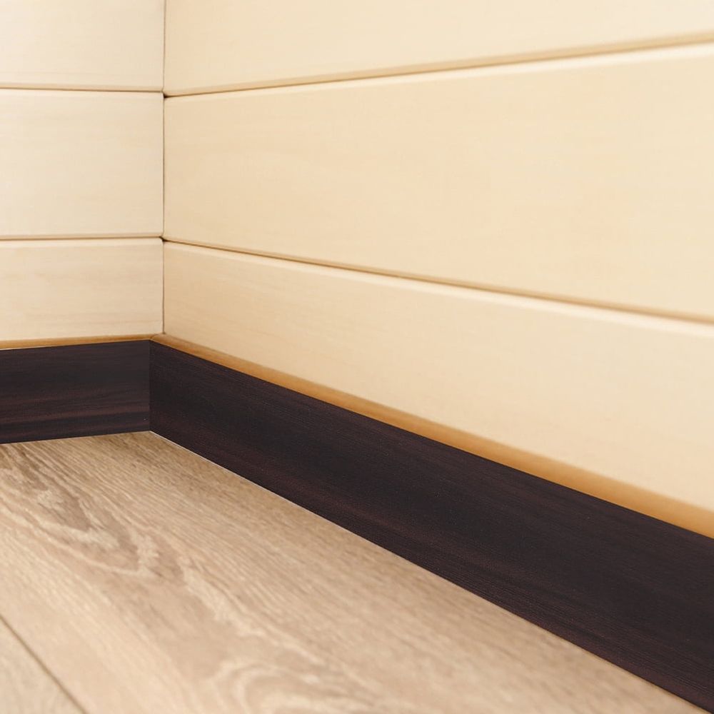 1 Roll Flexible Baseboard Molding Black Wood Grain for Bedroom Balcony Entrance Hallway Corridor