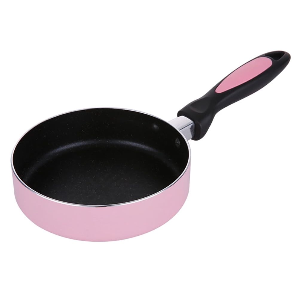 1Pc Pink Pancake Pan with Honeycomb Stainless Steel Bottom for Induction Cooker
