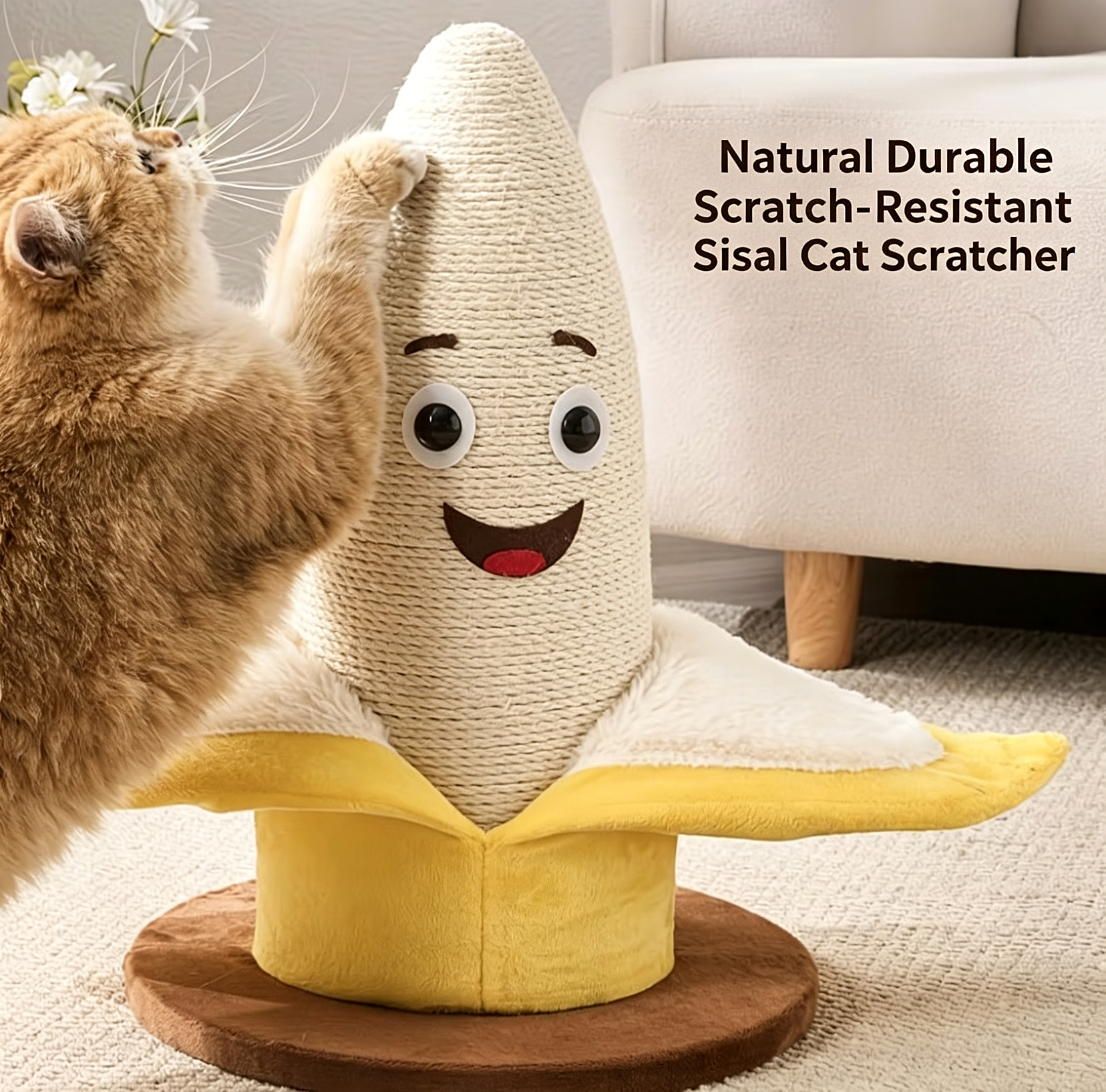 Banana Shaped Cat Scratching Post