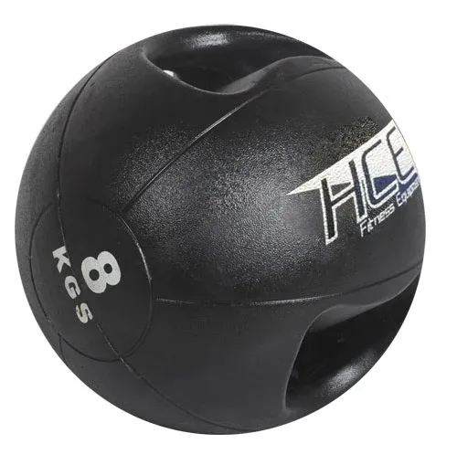 8KG Double Grip Handles Medicine Ball