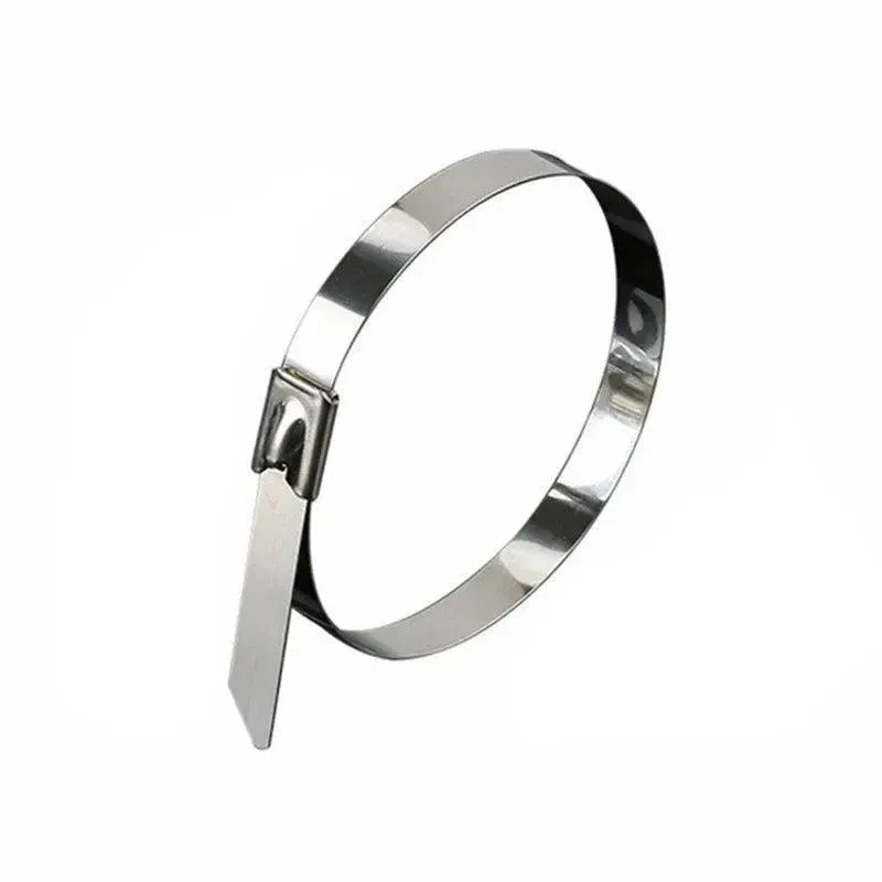 20X Stainless Steel Cable Ties S304 Marine Grade Zip Strap Locking Wrap 100-800Mm - 7.9x800mm