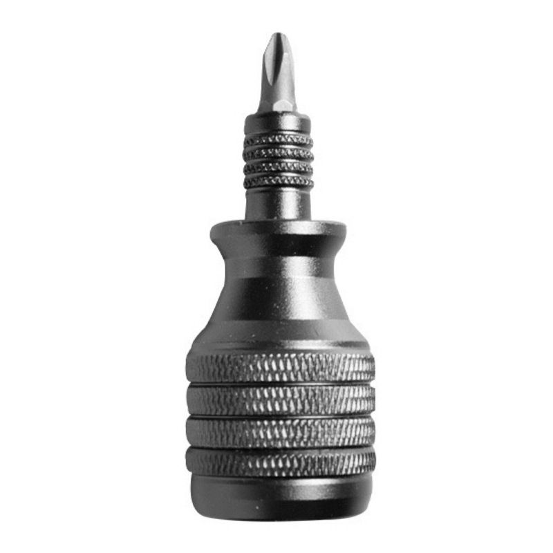7-in-1 Aluminium Alloy Multi-Bit Screwdriver - Compact S2 Steel Bit Set with Magnetic Holder, Portable DIY Repair Tool for Home and Travel