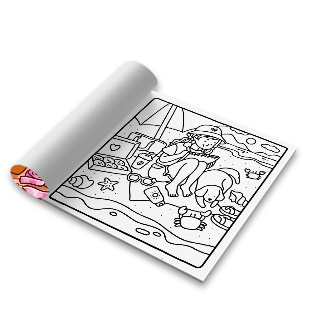 Relaxing Lifestyle Colouring Book - 20 x 20 cm Square Creative Colouring and Drawing Book with Detailed Everyday Scenes for Art, Colouring and Creative Projects