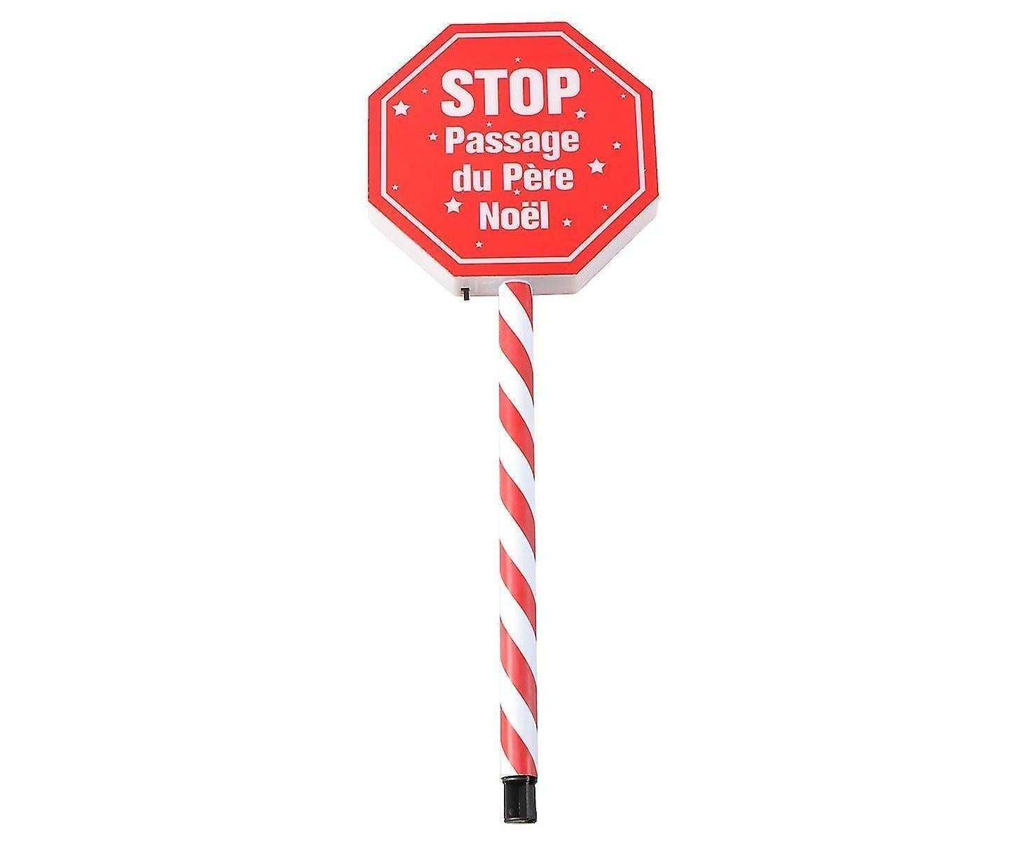 Christmas Garden Stop Sign Solar Energy Garden Decoration Garden Stake Creative Courtyard Landscape