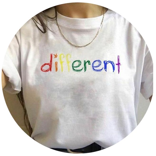 House Of Dasein 17 Designs Gay Pride Rainbow Harajuku Shirts For Women - Rainbow - Xxl - Different